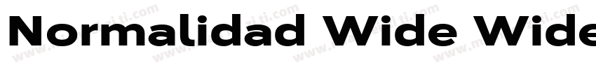 Normalidad Wide Wide Black字体转换